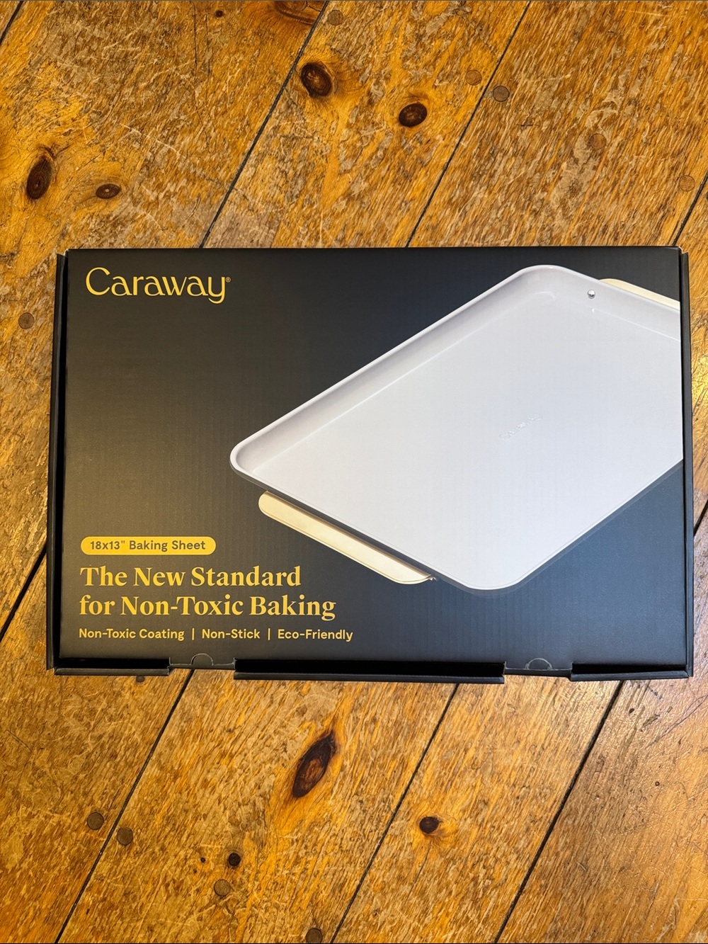 Caraway 18x13" Non-Toxic Baking Sheet - Black & Gold NIB